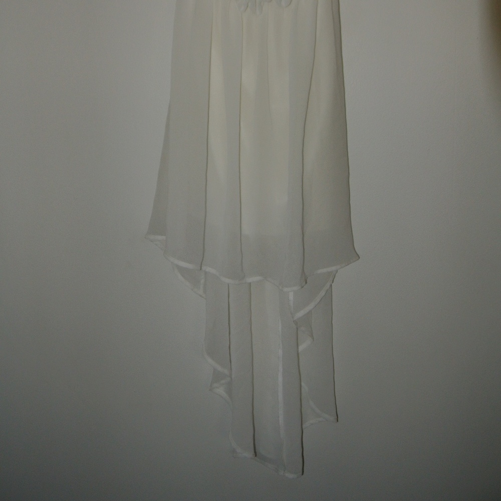White Strapless Dress